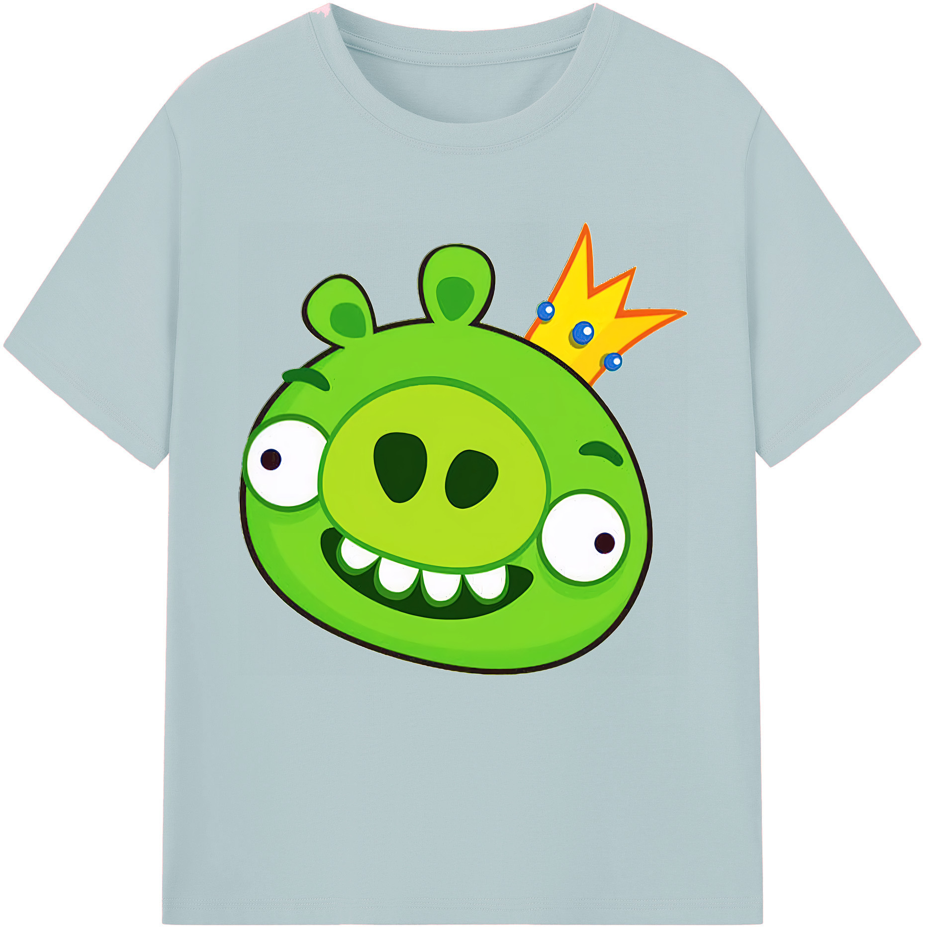 （画像用） Angry Birds アングリーバード 綿100％半袖Tシャツ（フロントプリント）